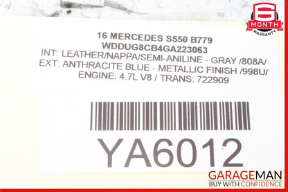 14-20 Mercedes W222 S550 S600 Rear Left Driver Side Spindle Knuckle Hub OEM