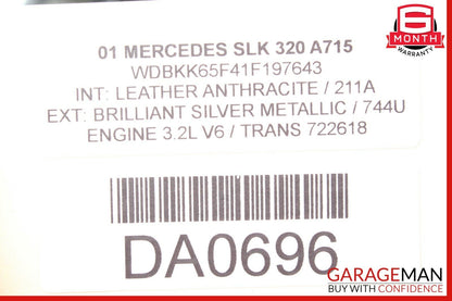 07-09 Mercedes W211 E350 E500 Front Right Side Lower Bottom Seat Cushion Black