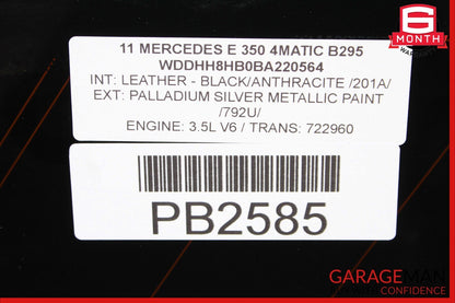 11-17 Mercedes W212 E350 4Matic Rear Right Side Quarter Door Window Glass OEM