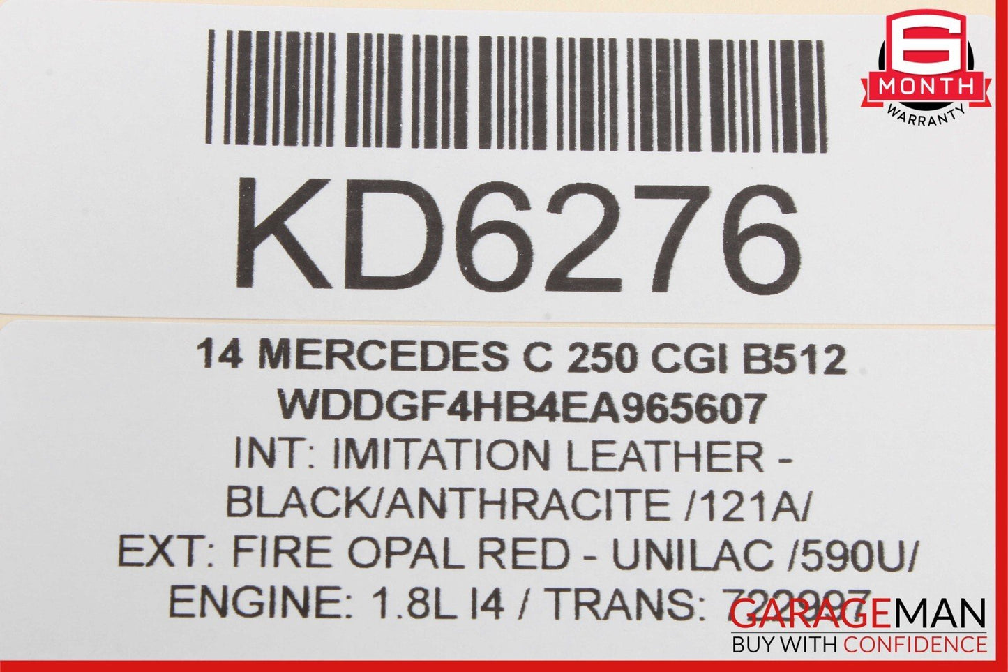 08-17 Mercedes W204 C300 SLK350 Trunk Lid Latch Lock Actuator 2047500185 OEM