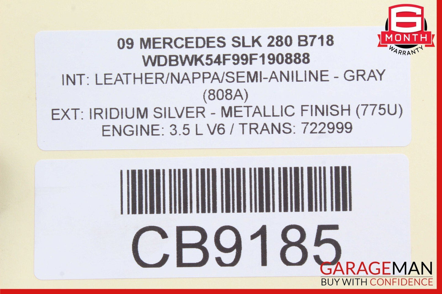 05-11 Mercedes R171 SLK300 Rear Left or Right Side Lower Thrust Control Arm OEM