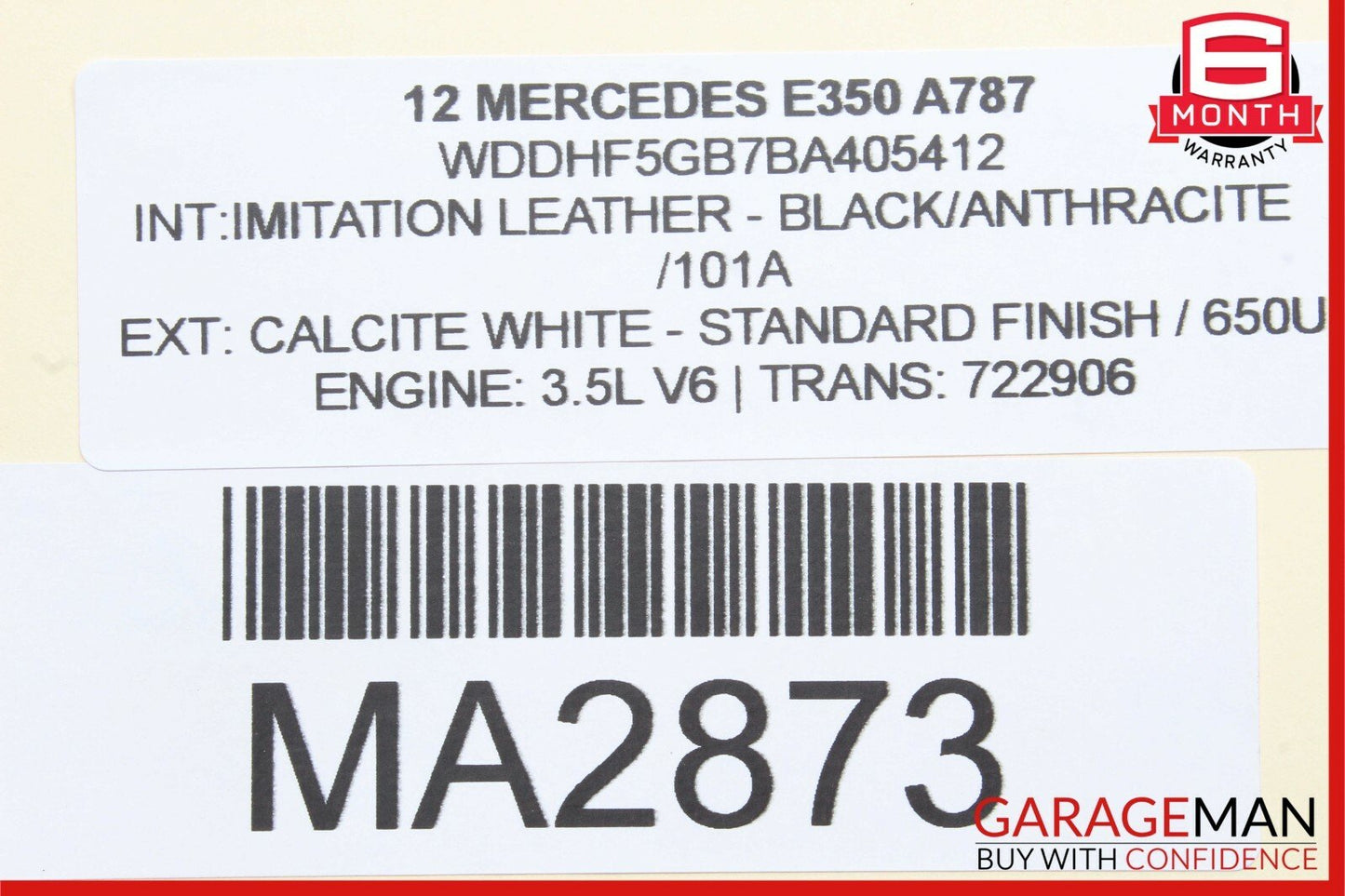 14-16 Mercedes W212 E350 3.5L V6 ECU ECM Engine Computer Control Module Unit OEM