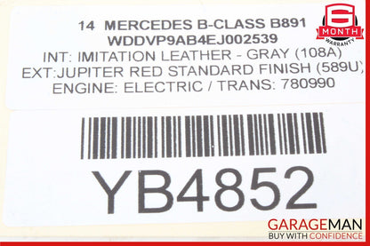 14-19 Mercedes B-Class W242 W246 Rear Left Side Spindle Knuckle Hub Bearing OEM