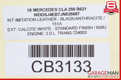 12-20 Mercedes GLK350 CLA250 Right Side Exterior Door Handle Calcite White