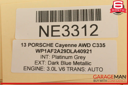 11-14 Porsche Cayenne 958 AWD Rear Right Passenger Side Seat Belt 306709999 OEM