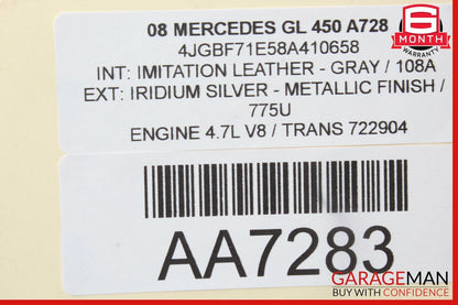 06-13 Mercedes ML350 GL450 R350 Front Left Side Door Window Regulator Motor Unit