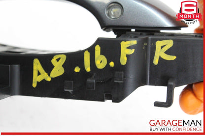 11-18 Audi A8 Front Right Passenger Side Exterior Door Handle Gray 4H0837886 OEM