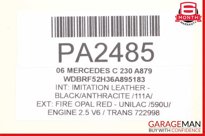 01-07 Mercedes W203 C230 Door Speaker Rear Left & Right Kenwood KFC-1666R OEM