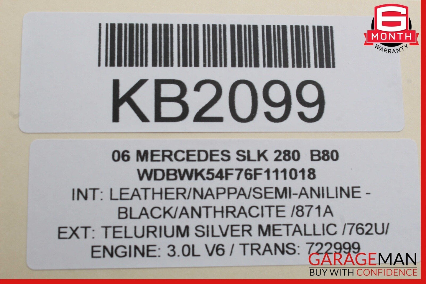 05-11 Mercedes R171 SLK280 SLK350 Front Right Side Door Tweeter Speaker Cover