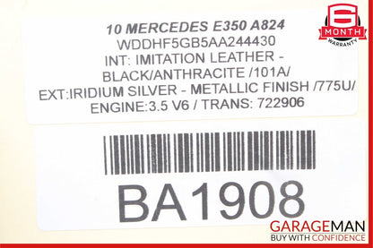 10-16 Mercedes W212 E350 Front Left Side Door Panel Tweeter Speaker Cover OEM