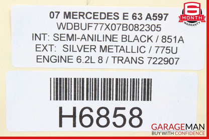 03-11 Mercedes W211 E550 E63 AMG CLS550 Front Left Side Lower Control Arm RWD