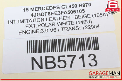 12-16 Mercedes X166 GL450 ML400 Dash Dashboard Center A/C Air Bezel Trim OEM