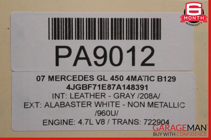 06-12 Mercedes GL450 ML350 Front Bumper Reinforcement Impact Crash Bar Rebar OEM