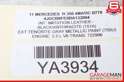 06-13 Mercedes W251 R350 R500 ML350 GL450 Steering Column Cover Trim Black OEM