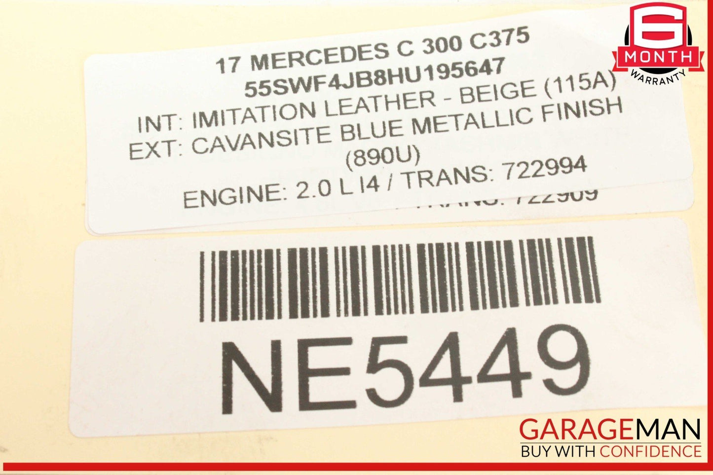 15-20 Mercedes W205 C300 GLC300 DENSO Engine Starter Motor 2749062100 OEM