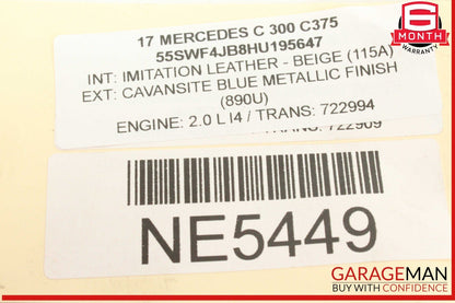 15-20 Mercedes W205 C300 GLC300 DENSO Engine Starter Motor 2749062100 OEM
