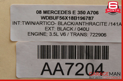 03-11 Mercedes CLS63 AMG E500 Rear Overhead Dome Light Lamp Reading Map Gray