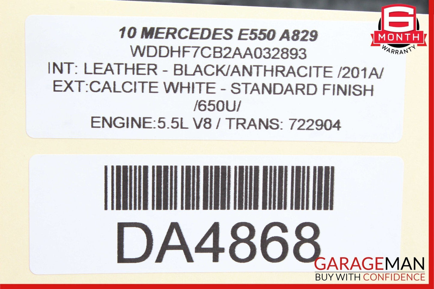 10-13 Mercedes W212 E350 E550 Rear Right Passenger Side Interior Door Panel OEM