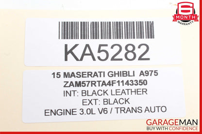 14-17 Maserati Ghibli Dashboard Dash Information Display Media Monitor OEM