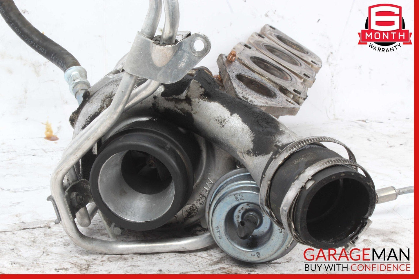 11-18 Mercedes W221 S550 4.7L V8 Left Side Turbocharger Turbo Charger Manifold