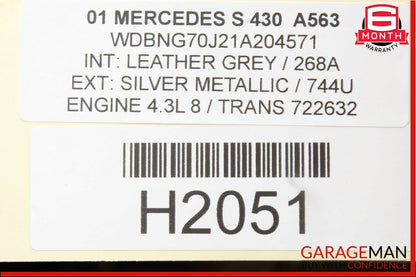 00-06 Mercedes W220 S430 S600 Front Left Side Seat Control Module Unit OEM