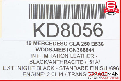 14-18 Mercedes W117 CLA250 Rear Right Exterior Door Handle Keyless Go