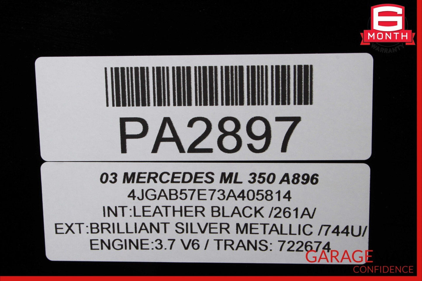 98-05 Mercedes W163 ML350 ML500 ML55 AMG Rear Hatch Trunk Windshield Glass OEM