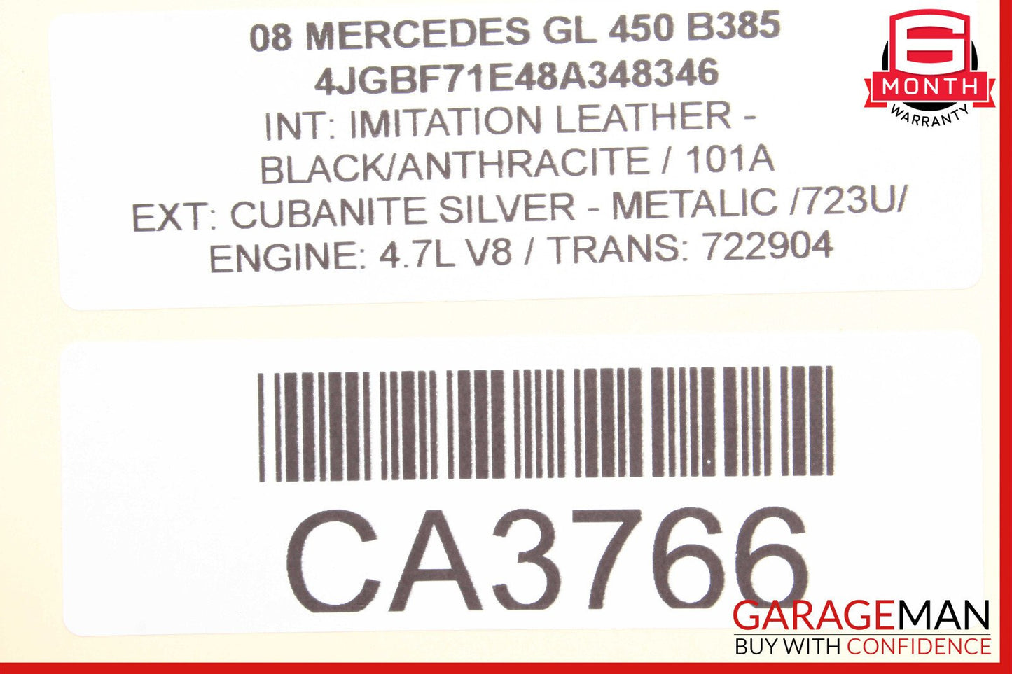 06-12 Mercedes GL450 ML63 AMG Front Right Exterior Door Handle Assembly OEM