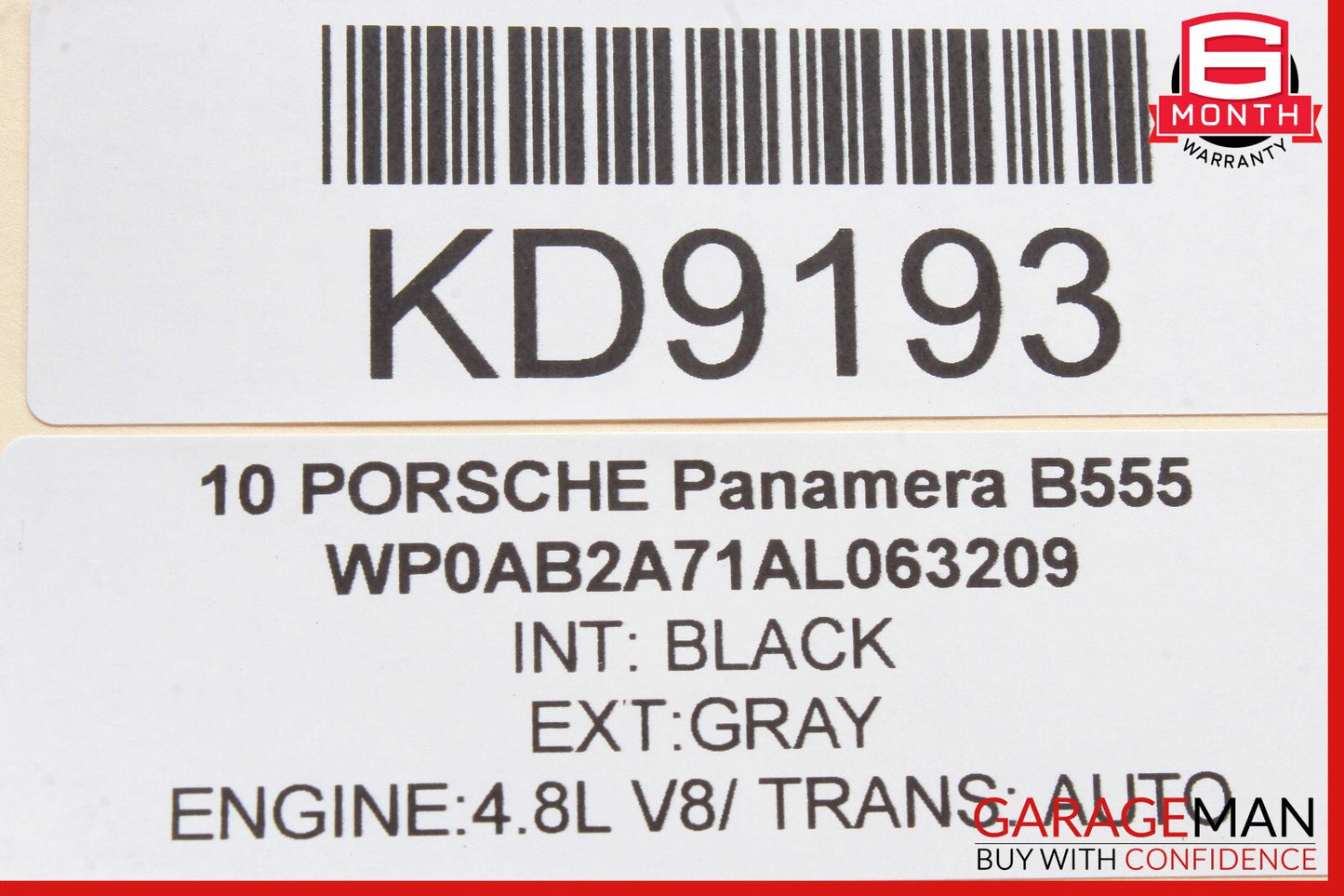 10-15 Porsche Panamera 970 Overhead Console Dome Light Sunroof Switch OEM