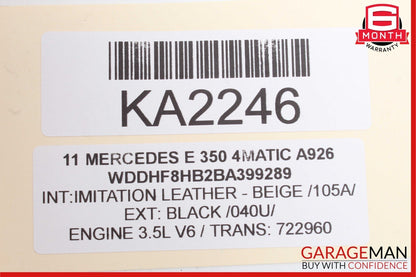 10-13 Mercedes W212 E350 E550 Dashboard Dash AC A/C Air Vent Left Trim OEM
