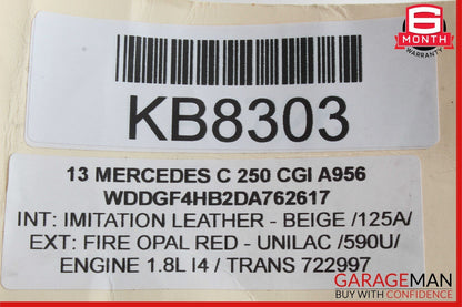 08-14 Mercedes W204 C300 C250 C350 C63 RWD Floor Gear Shifter Shift Selector Box