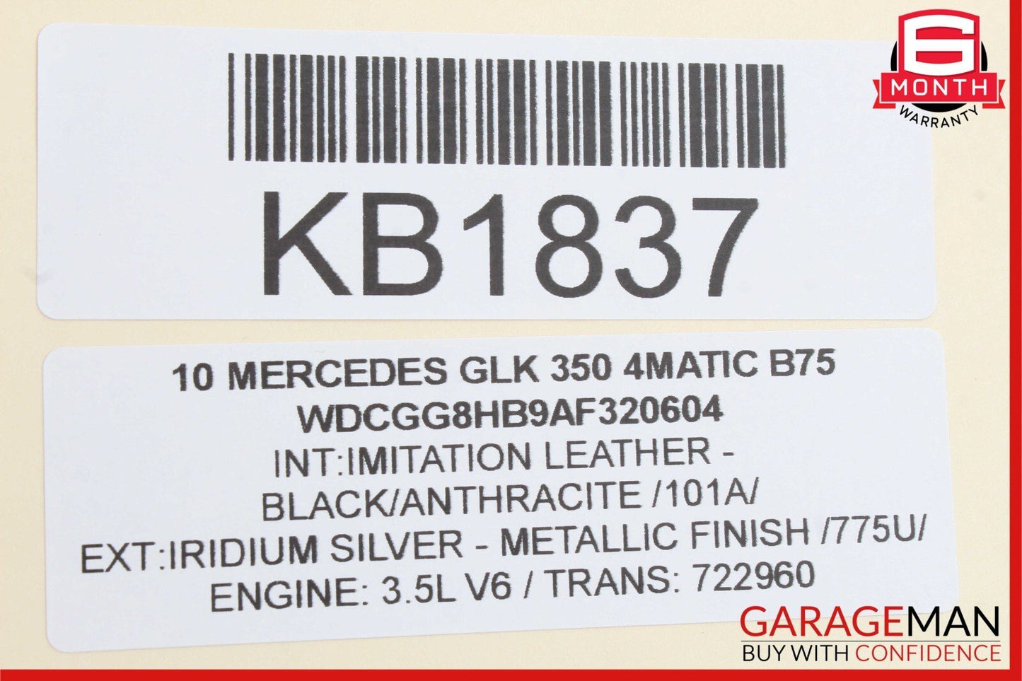 08-16 Mercedes X204 GLK350 E350 C350 Rear Left Side Door Lock Latch Actuator OEM