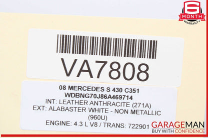 03-06 Mercedes W220 S430 Front Left Driver Side Headlight Lamp Halogen OEM