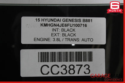 10-16 HYUNDAI GENESIS REAR WINDSHIELD BACK GLASS OEM