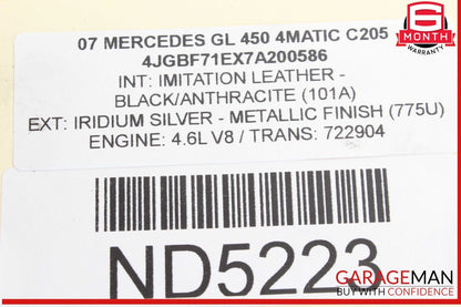 05-13 Mercedes X164 GL450 4MATIC Oil Filter Cooler Housing 2721800410 OEM