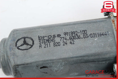 03-09 Mercedes W211 E320 E350 E550 Rear Right Door Window Regulator Motor Unit