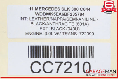 05-11 Mercedes R171 SLK300 Rear Right Spindle Knuckle Hub Drive Shaft Assembly
