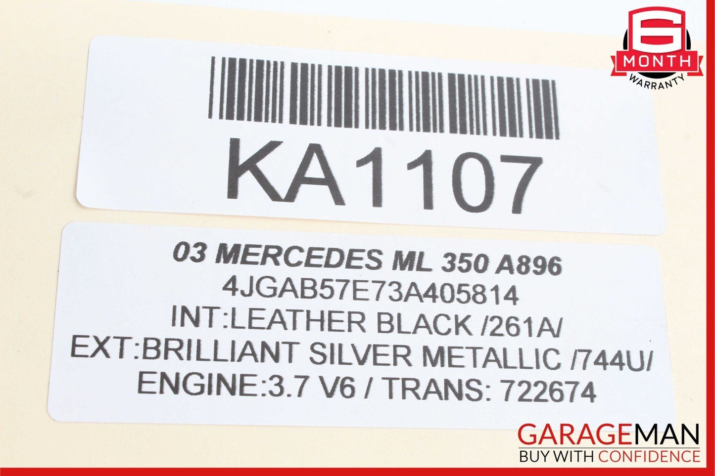 98-05 Mercedes W163 ML320 ML500 Rear Left Top Upper Control Arm OEM
