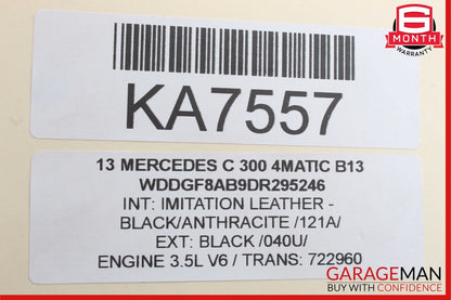 08-14 Mercedes W204 C300 4Matic Front Right Side Seatbelt Seat Belt Retractor