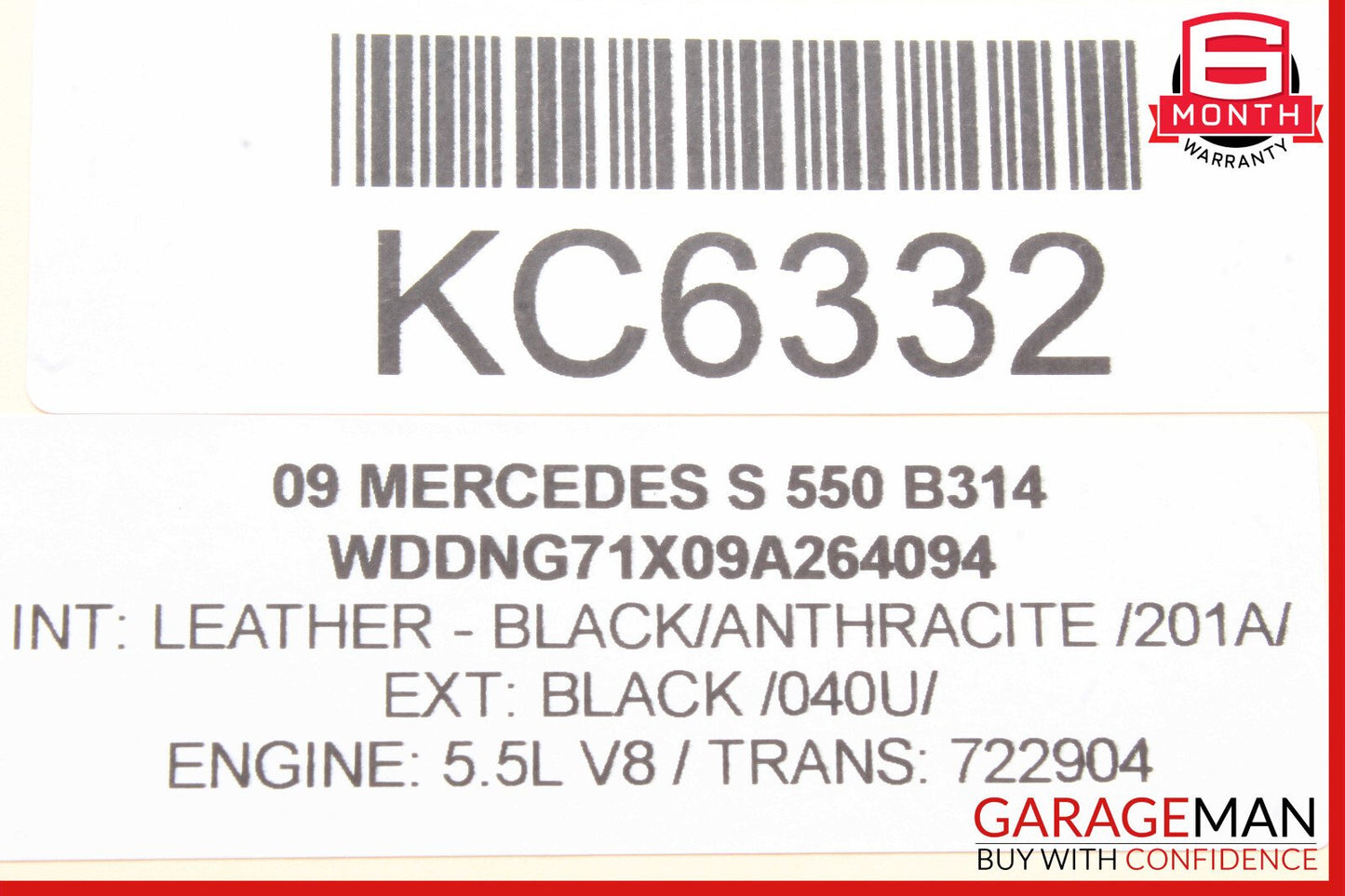 07-13 Mercedes W221 S550 S500 S63 AMG Rear Right Window Regulator Motor OEM