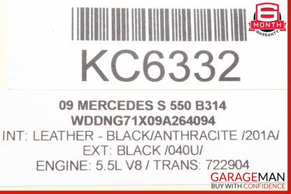 07-13 Mercedes W221 S550 S500 S63 AMG Rear Right Window Regulator Motor OEM