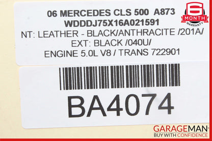 06-11 Mercedes W219 CLS500 CLS350 CLS550 Rear Right Side Door Control Module