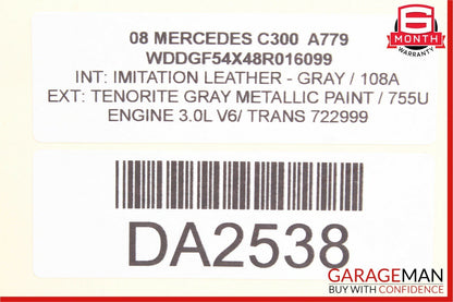 08-14 Mercedes W204 C300 C350 Sedan Rear Right Side Door Control Module Unit OEM