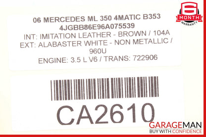 06-12 Mercedes W164 ML350 GL350 Speaker Door Mirror Cover Front Right Side OEM