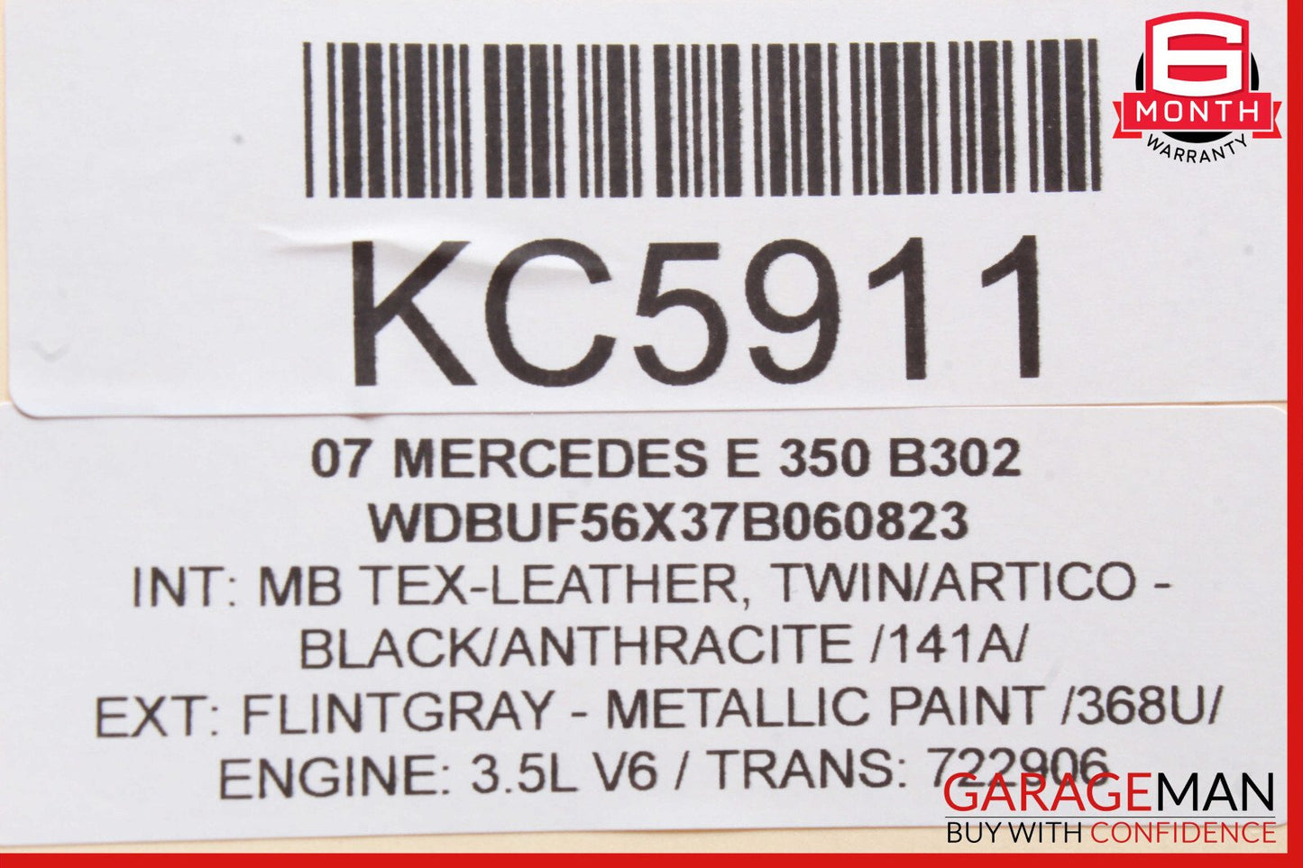 03-09 Mercedes W211 E350 E500 Front Left Driver Side Window Regulator Motor OEM