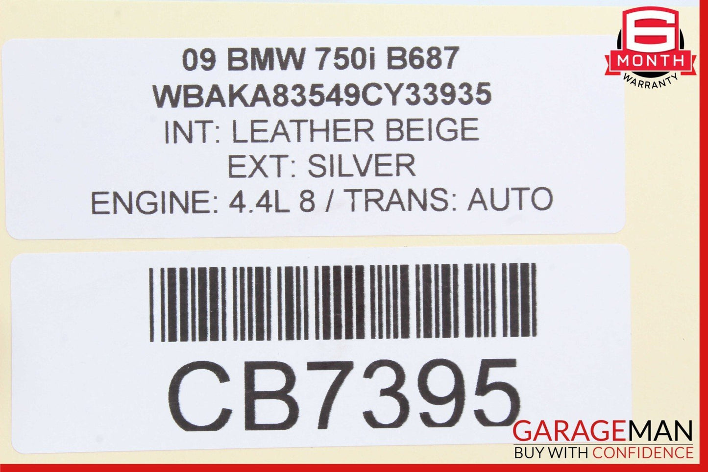 09-12 BMW 750i 750Li F01 F02 Navigation Information Display Screen 9216579 OEM