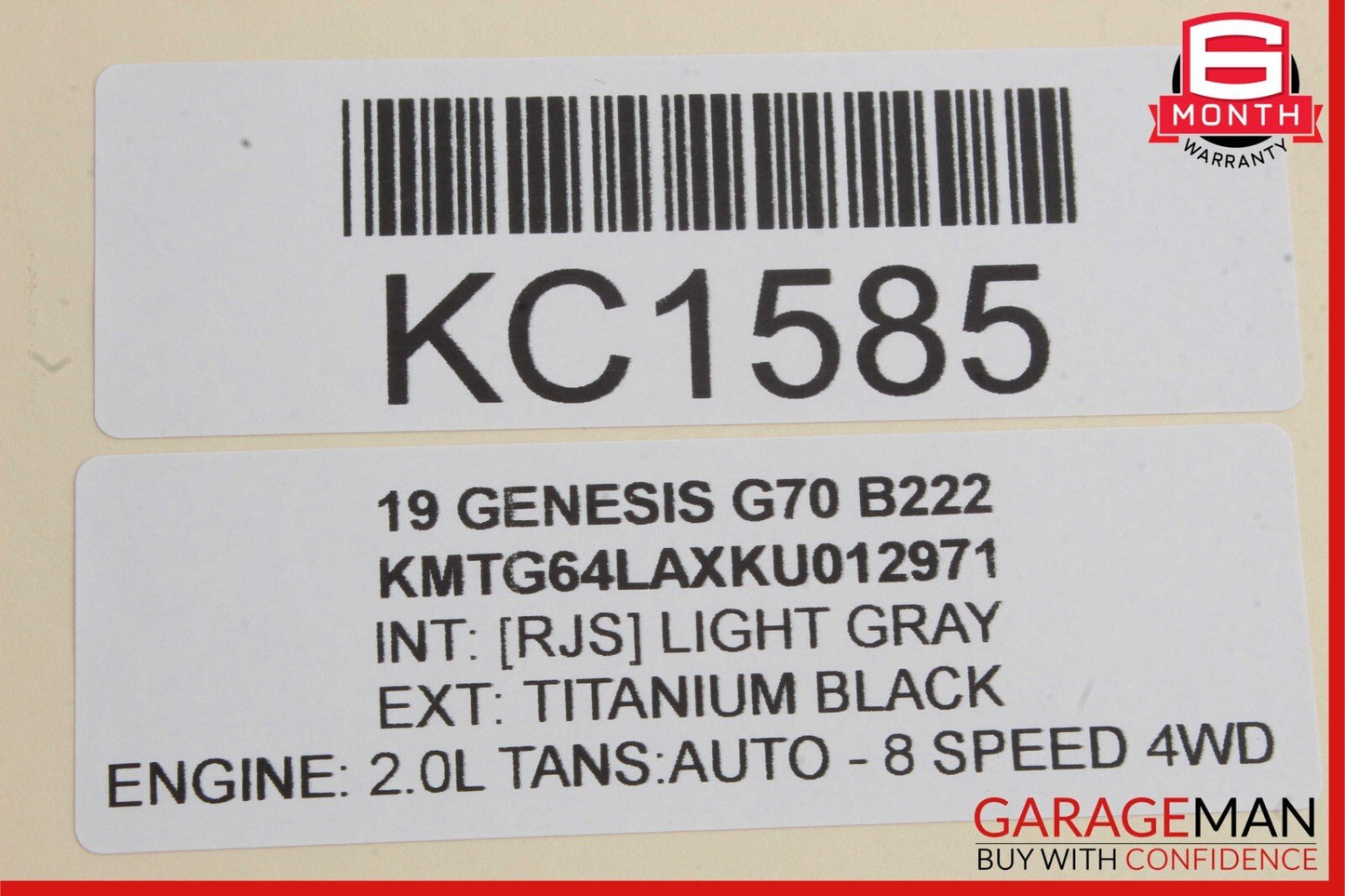 19-22 Genesis G70 Rear Right Door Latch Lock Actuator 81420-G9000 OEM