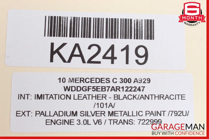 12-14 Mercedes W204 C300 C250 Sedan Right Exterior Door Handle Palladium Silver