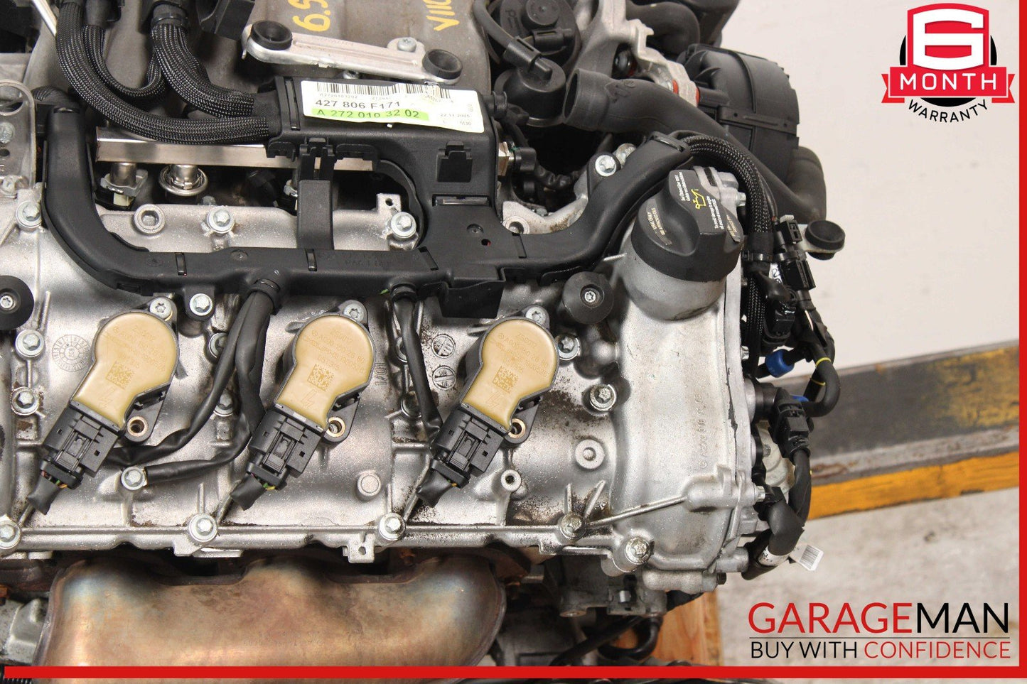 06-11 Mercedes R171 SLK280 3.0L V6 M272 Engine Motor Block Assembly OEM