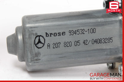 10-20 Mercedes W207 E350 Rear Left Window Regulator Motor 2078200542 OEM